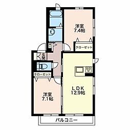 間取図画像 2LDK