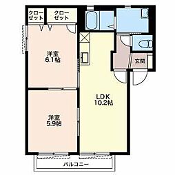 間取図画像 2LDK