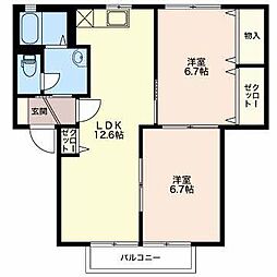 間取図画像 2LDK