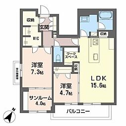 間取図画像 2LDK
