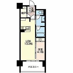 マストスタイル泉 4階1LDKの間取り