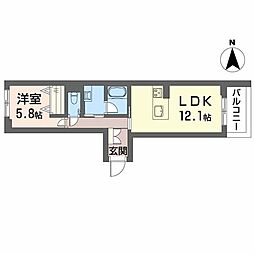 間取図画像 1LDK
