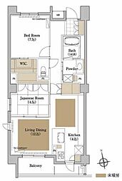 プライムメゾン御器所 5階2LDKの間取り