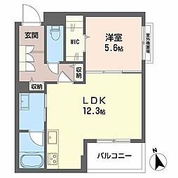 NGE金山プルミエ 1LDKの間取図画像