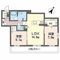 アーデルドルフ一社 2LDKの間取図画像