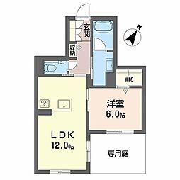 アーデルドルフ一社 1LDKの間取図画像