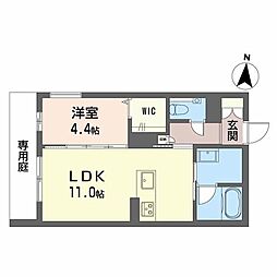 プレシャスレジデンス丸の内 1LDKの間取図画像