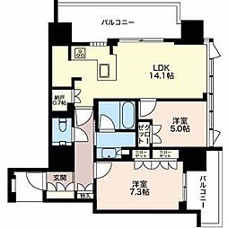 グランドメゾン久屋大通 2LDKの間取図画像