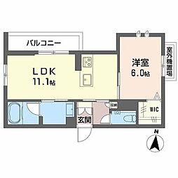 ラゴアゾ 1LDKの間取図画像