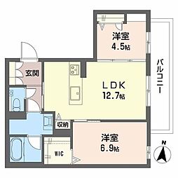 Maison Mizuki 2LDKの間取図画像
