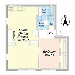 ディアスブリッツアB 1LDKの間取図画像