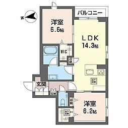 Forena 2LDKの間取図画像