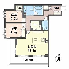 物件の間取り