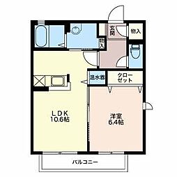 アレグリア 1LDKの間取図画像