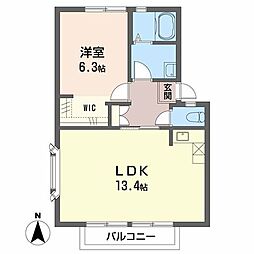 アトレ堀川A棟 2DKの間取図画像