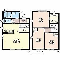 ヴィラ・コンフォート 3LDKの間取図画像