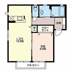 間取図画像 1LDK