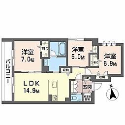間取図画像 3LDK