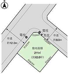 西岡三条九丁目 土地