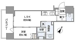 グランドメゾン目黒プレイス 1LDKの間取図画像