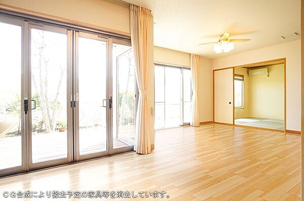 LDK（約18.9帖）※室内の写真はＣＧ合成により撤去予定の家具等を消去しています。