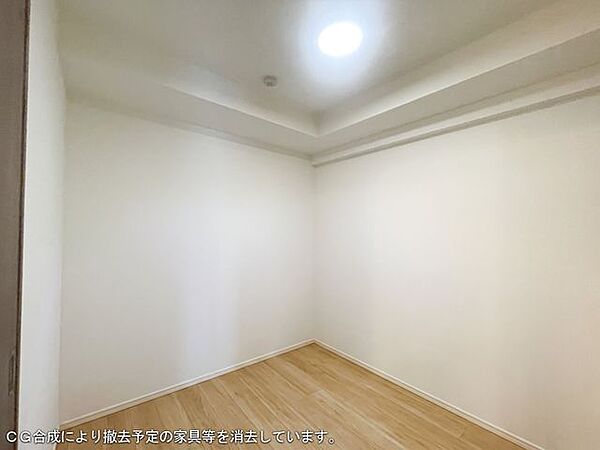 CG合成により撤去予定の家具等を消去しています。