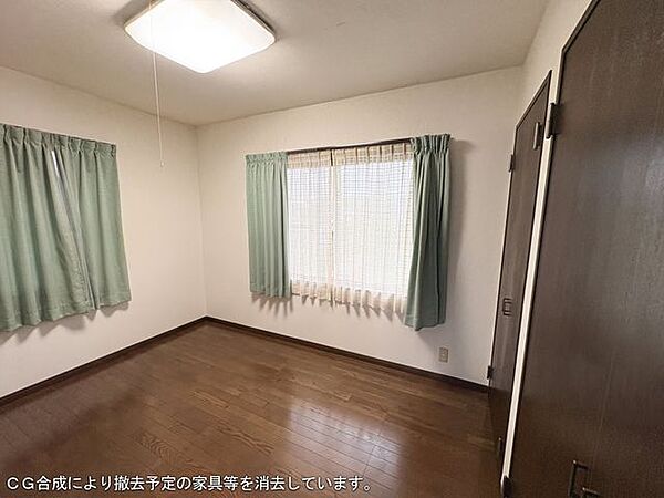 CG合成により撤去予定の家具等を消去しています。