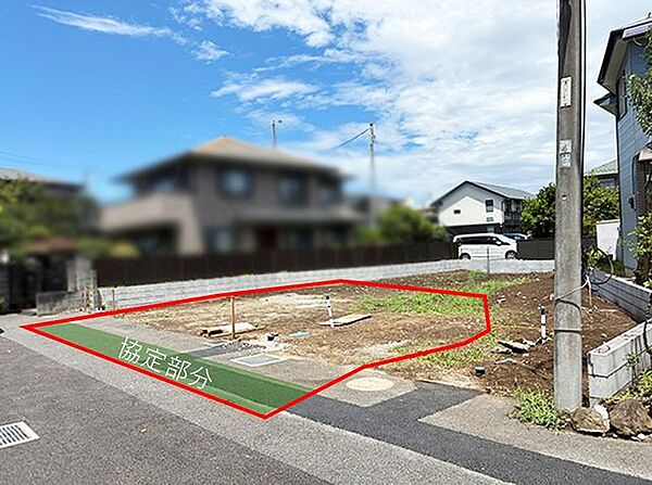 ※赤枠部分が対象地です。