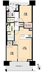 マストスクエア千種神田町 2LDKの間取図画像