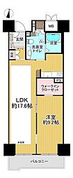 イーストコート11番街3番館 1LDKの間取図画像