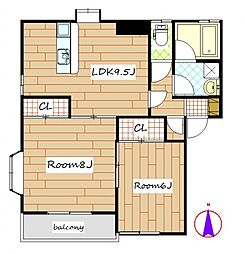 間取図画像 2LDK