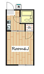 TAKAKEI-BASE 2階1Kの間取り