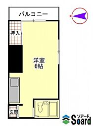 シティーコーポ ワンルームの間取図画像