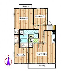 間取図画像 3LDK