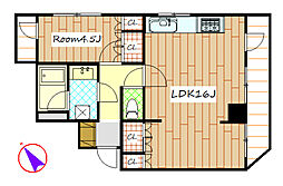 エルグランドレジデンス 1LDKの間取図画像