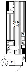 上信コーポ ワンルームの間取図画像