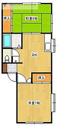 間取図画像 2DK