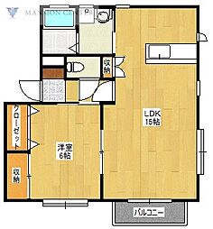 間取図画像 1LDK