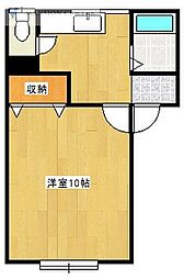 レジデンス中山3 1Kの間取図画像