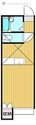 メゾンRM ワンルームの間取図画像