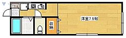 ラズベリーハウスA ワンルームの間取図画像