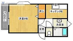 キャッスルたんぽぽ 1Kの間取図画像