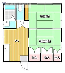 アーバンレジデンス 2DKの間取図画像