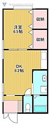 オレンジハウス竹尾 1DKの間取図画像