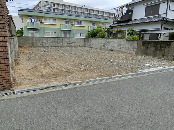 敷地前面道路より撮影