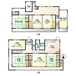 しなの鉄道 滋野駅 徒歩22分の賃貸一戸建て 8DKの間取り