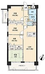 アーサー京町パークシティ 4LDKの間取図画像