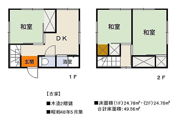 古家：間取り