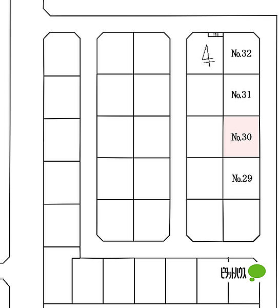 全体区画図（※図面と現況に相違がある場合には現況有姿とします）