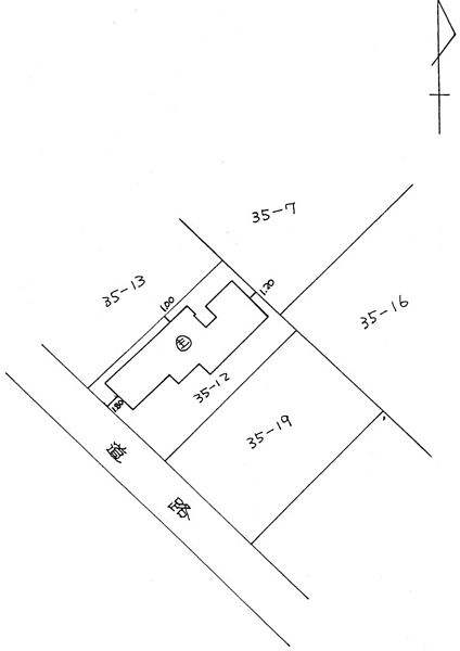 解体済み建物の配置図です。